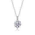 Classic Solitaire Moissanite Pendant Necklace