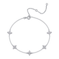 Quatrefoil Moissanite Bracelet