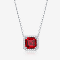 Portrait Lab-Grown Gemstone Necklace