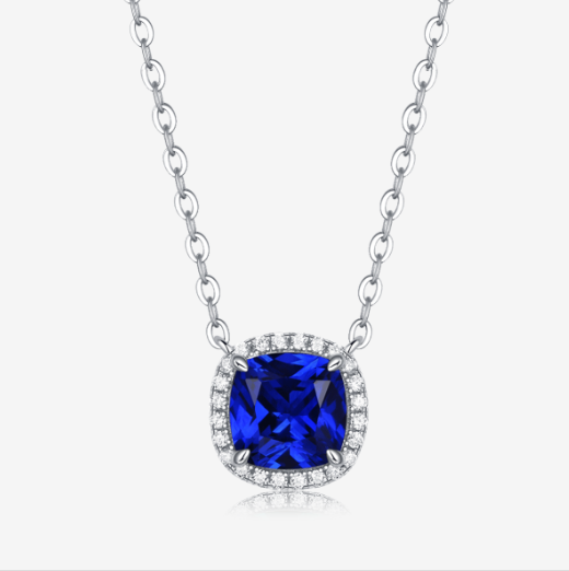 Regal Lab-Grown Gemstone Pendant Necklace view 2