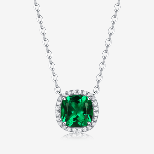 Regal Lab-Grown Gemstone Pendant Necklace view 3