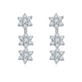 Stardust Moissanite Drop Earrings