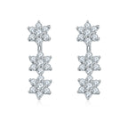 Stardust Moissanite Drop Earrings