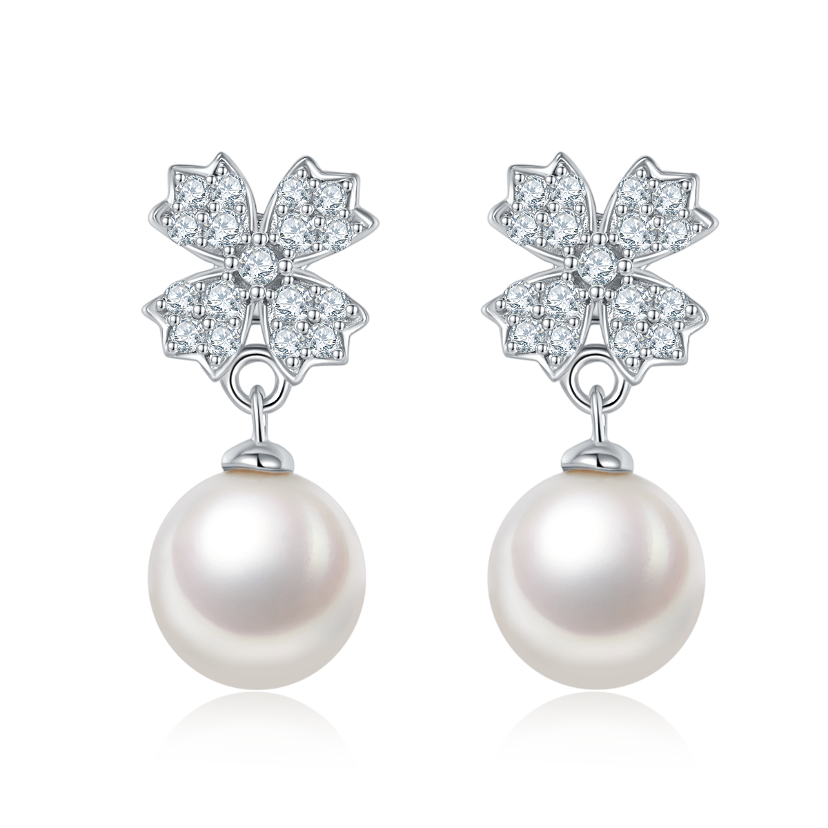 Blossom Freshwater Pearl Drop Earrings