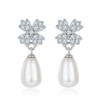 Blossom Freshwater Pearl Drop Earrings view 2