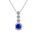 Azure Lab-Grown Sapphire Necklace