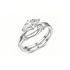 Gemini Moissanite Ring view 4