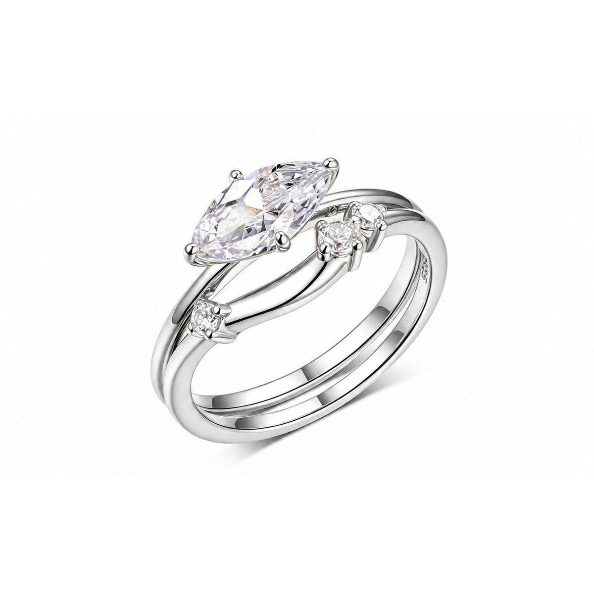 Gemini Moissanite Ring view 4