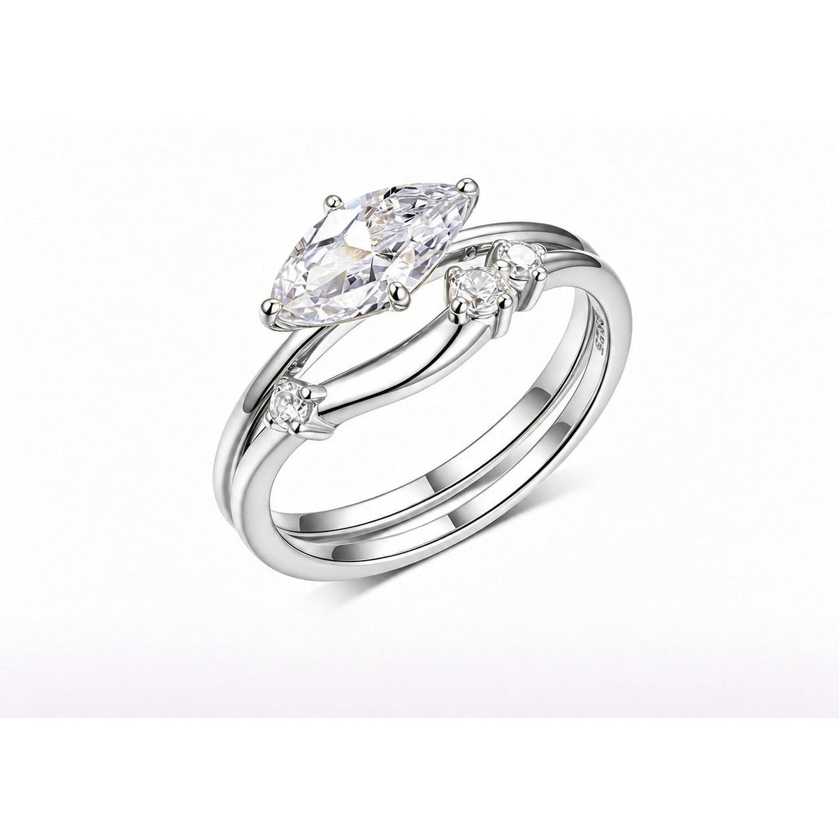Gemini Moissanite Ring view 5