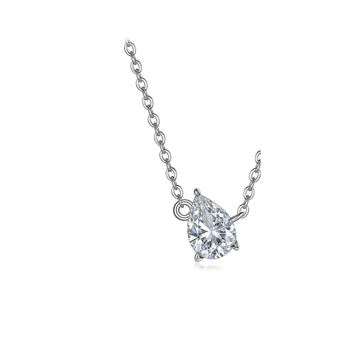 Dewdrop Moissanite Pendant Necklace