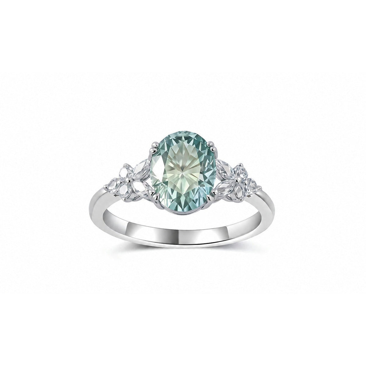 Ivy Green Moissanite Ring view 3