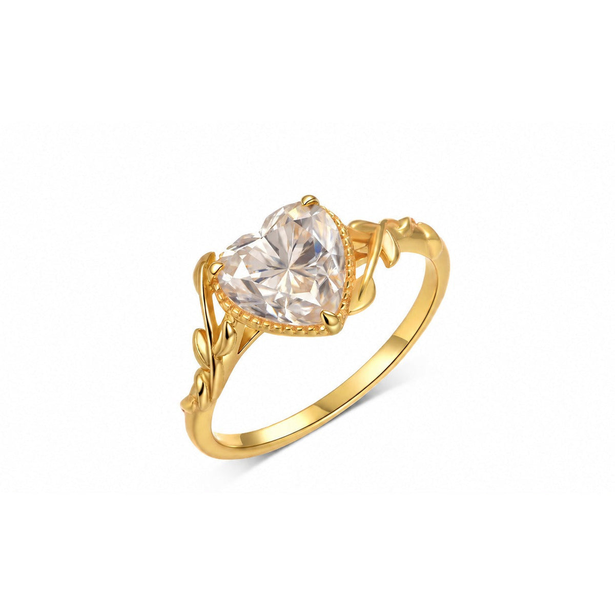 The Heart Vine — Moissanite Ring