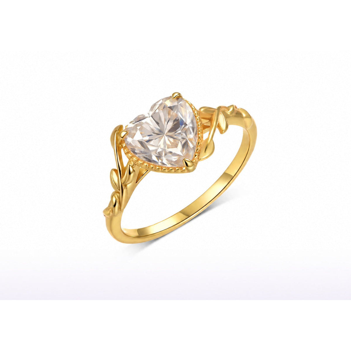 The Heart Vine — Moissanite Ring