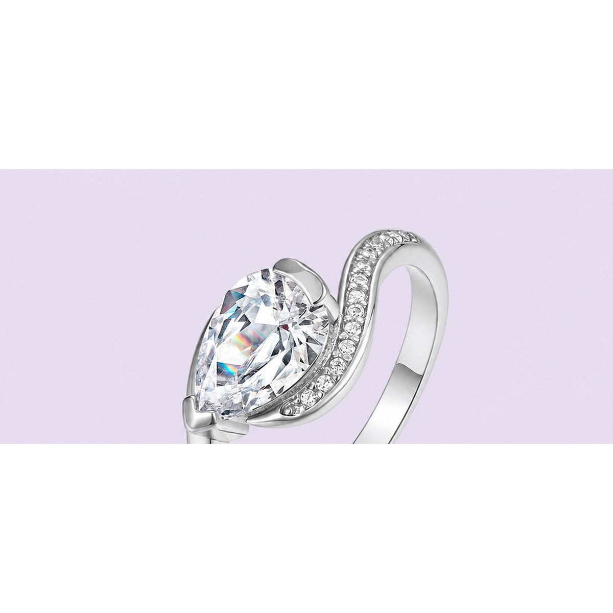 Helix Moissanite Ring view 3