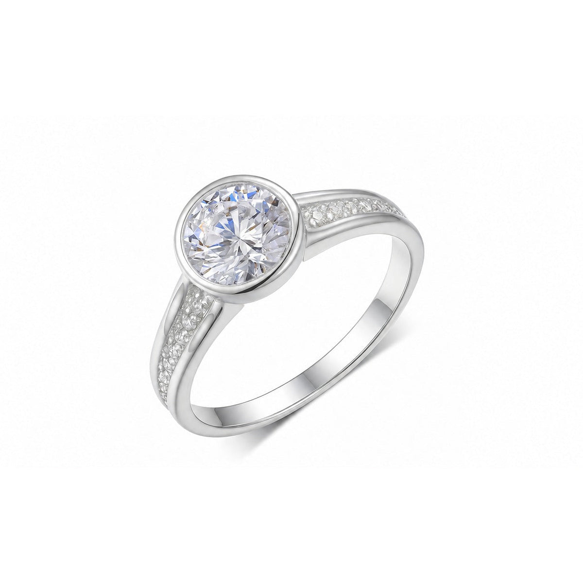 Eclipse Moissanite Ring view 4