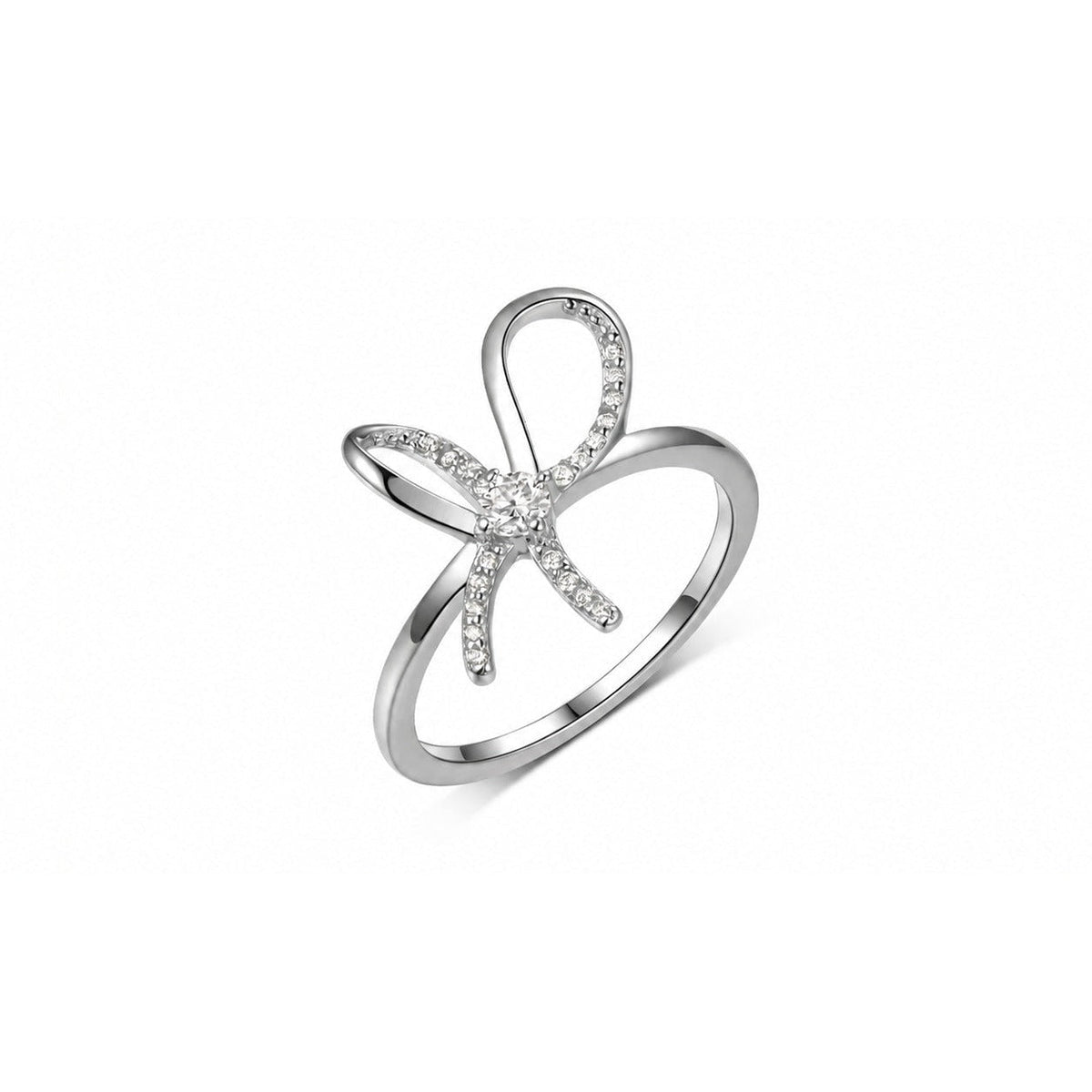 The Bow — Moissanite Ring