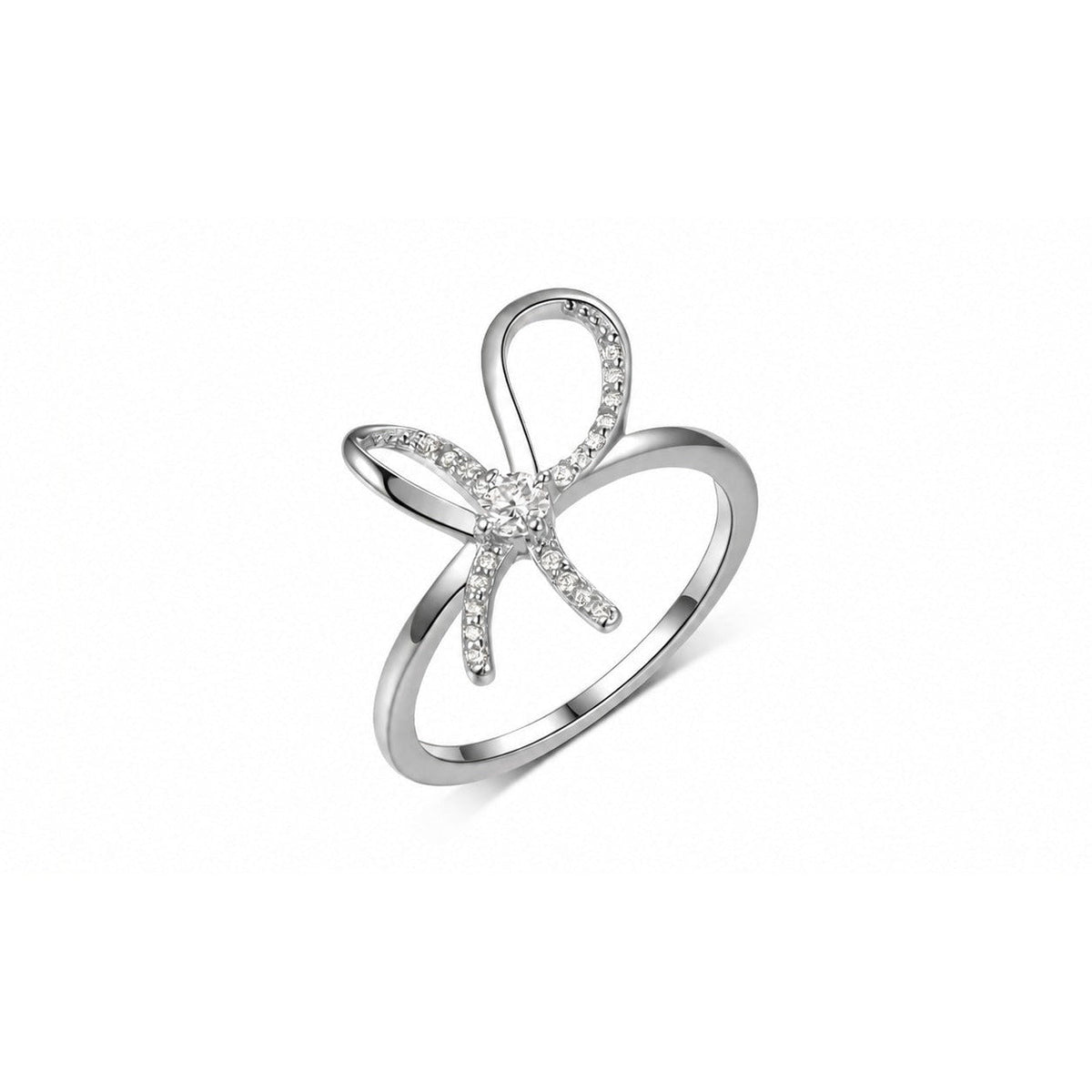 The Bow — Moissanite Ring
