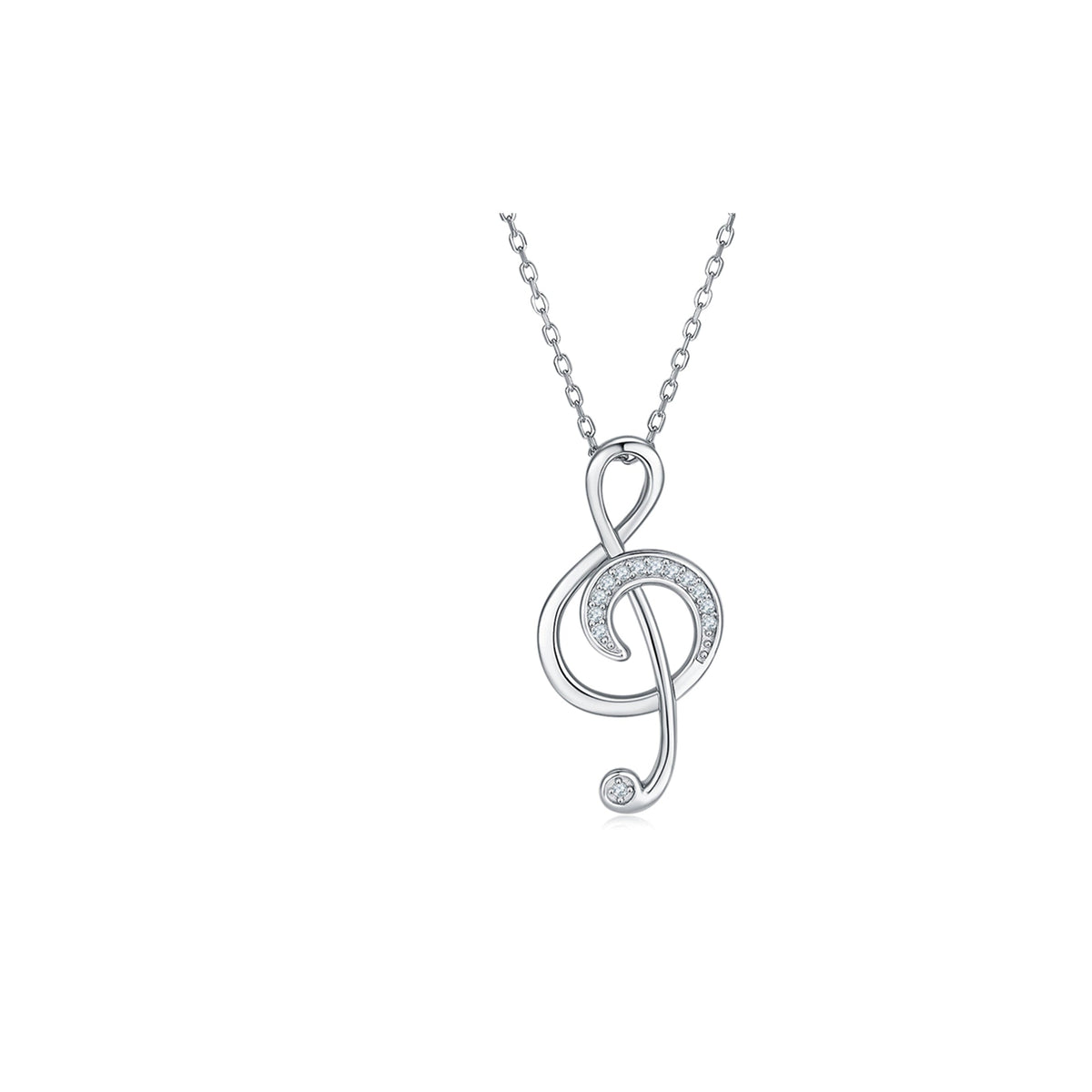 The Musical Note — Moissanite Necklace