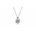 Ripple Moissanite Pendant Necklace