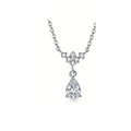 The Floral Drop — Moissanite Pendant Necklace
