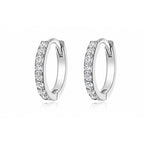 Glow Moissanite Hoop Earrings view 2