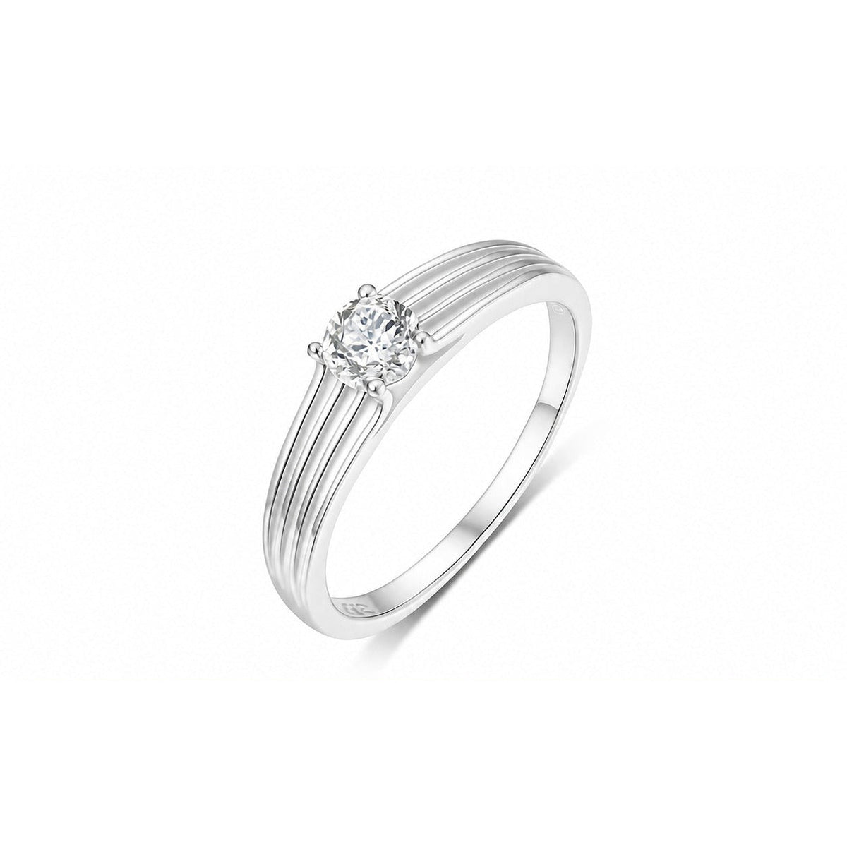 Reed Moissanite Solitaire Ring view 4