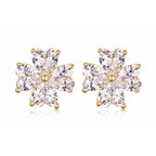 Posy Moissanite Stud Earrings view 2