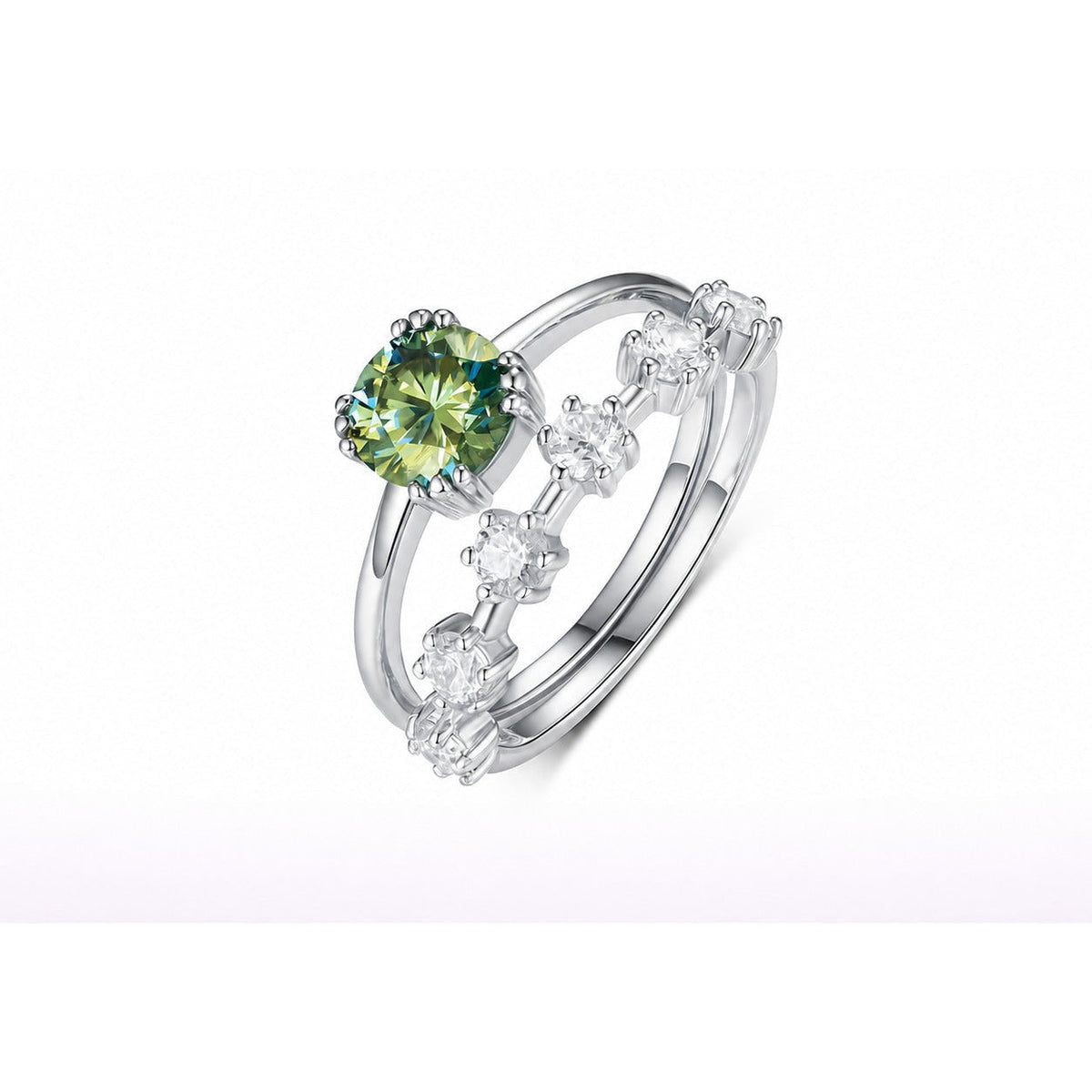 Tide Moissanite Ring view 2