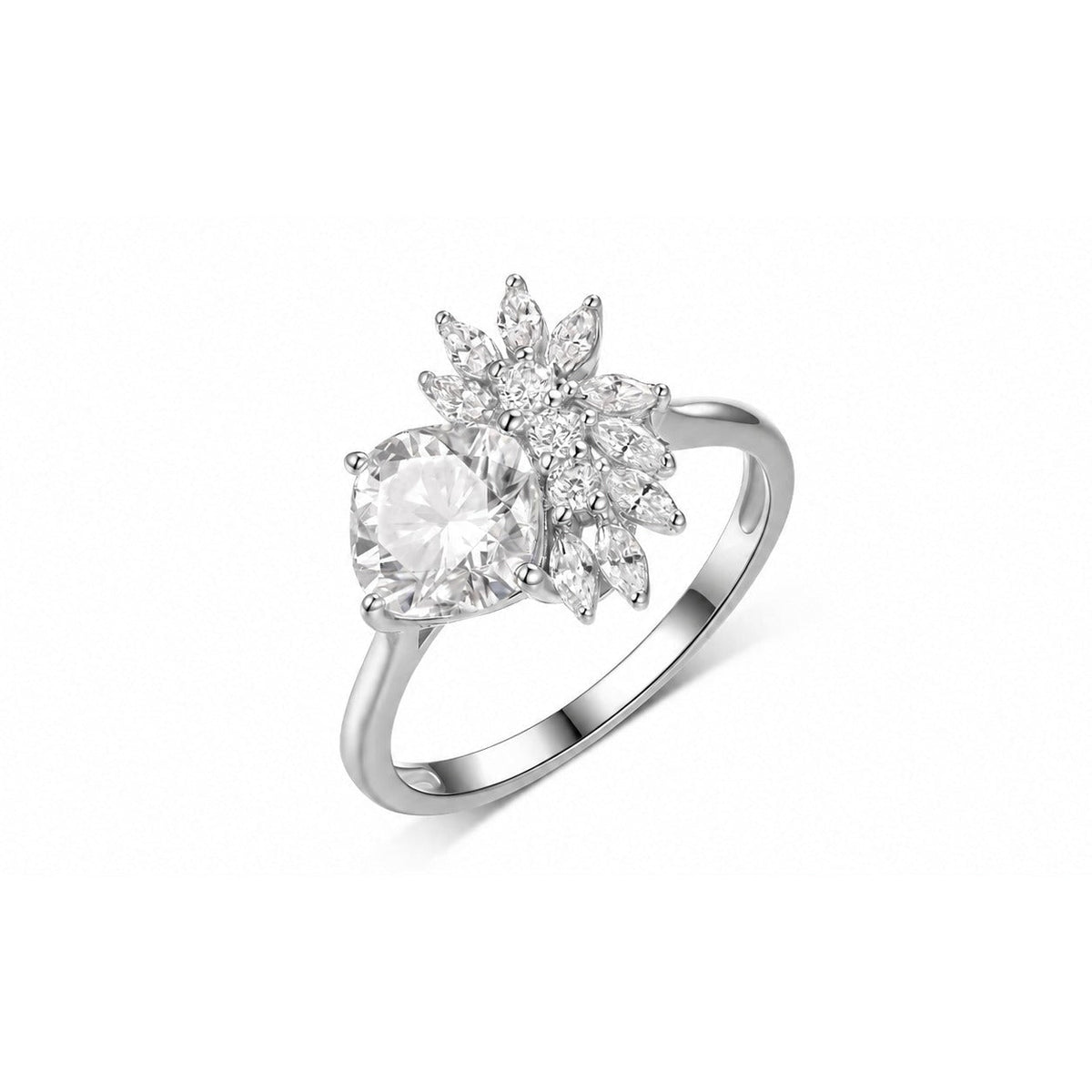 Bouquet Moissanite Ring view 4