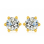 Classic Moissanite Stud Earrings view 10