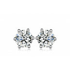 Classic Moissanite Stud Earrings view 6