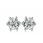 Classic Moissanite Stud Earrings view 7