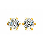 Classic Moissanite Stud Earrings view 8