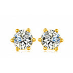 Classic Moissanite Stud Earrings view 9
