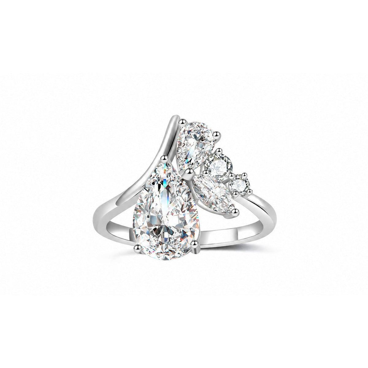 Plume Moissanite Ring view 5