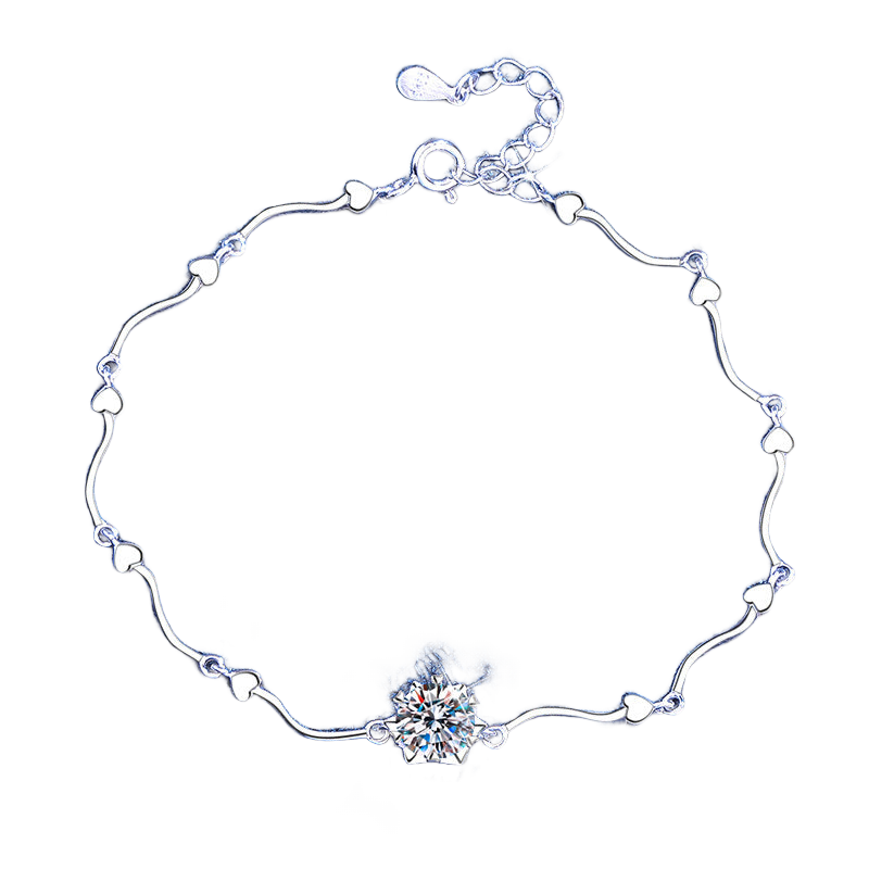 The Heart Snowflake — CZ Bracelet