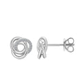 The Twisted Knot — Moissanite Stud Earrings