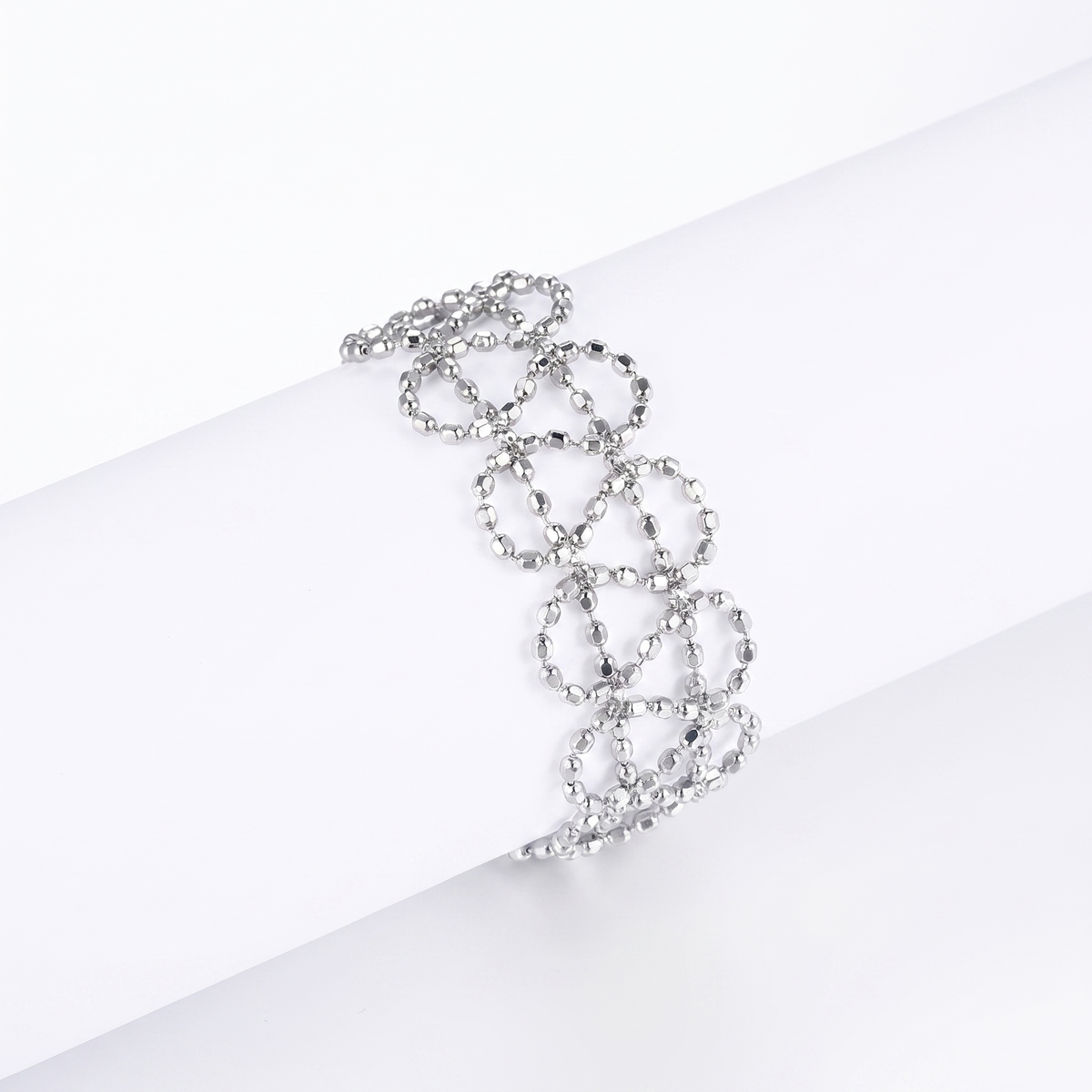 The Beaded Lace silver ring