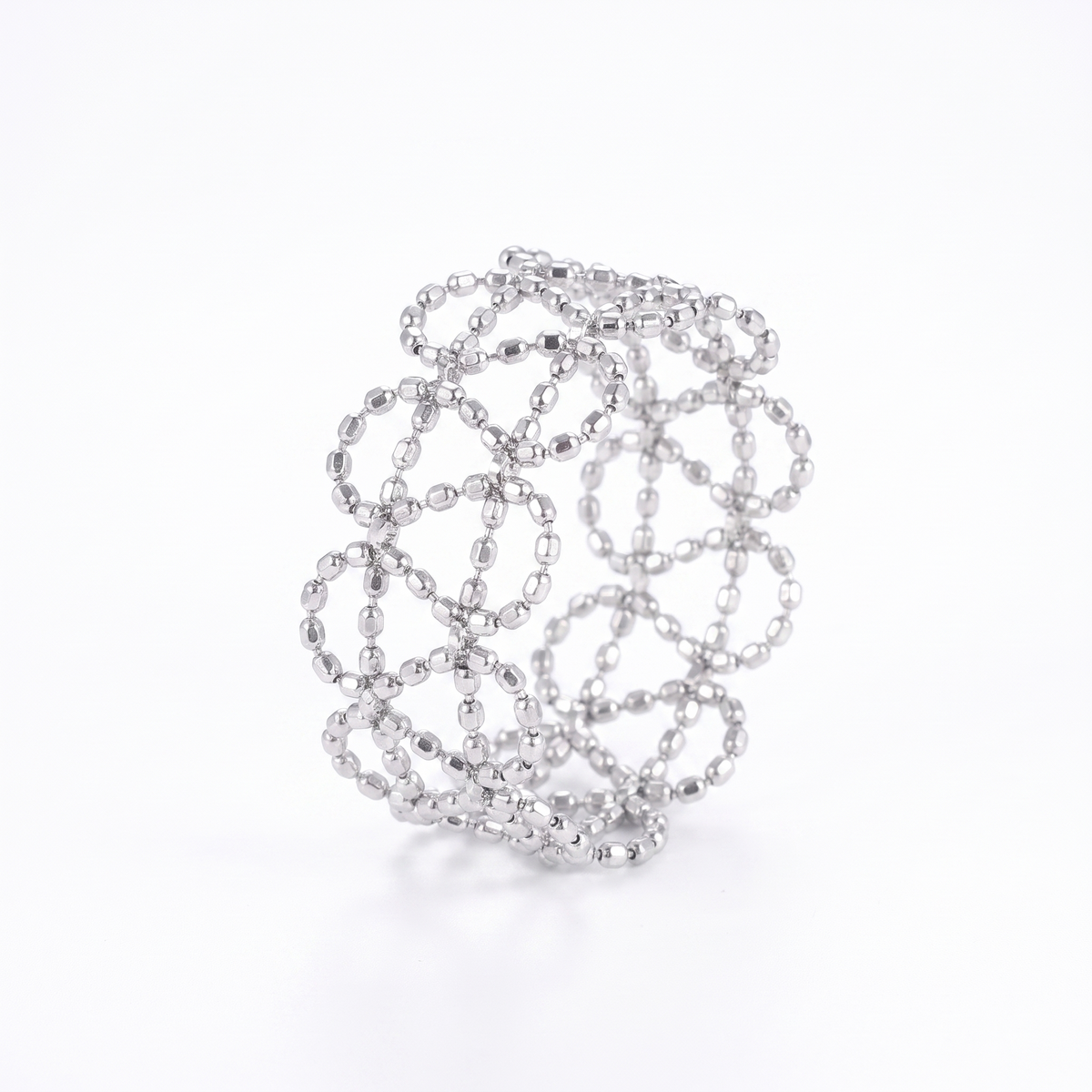 The Beaded Lace — Sterling Silver Ring