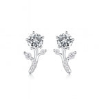 Bud Moissanite Stud Earrings