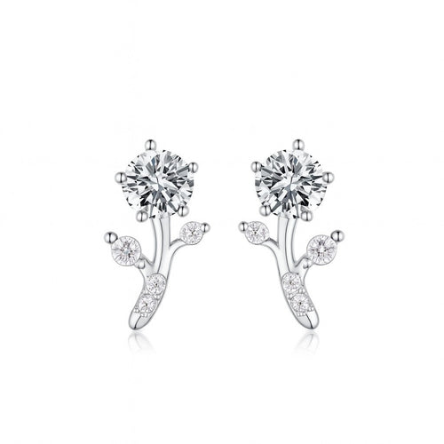 Bud Moissanite Stud Earrings