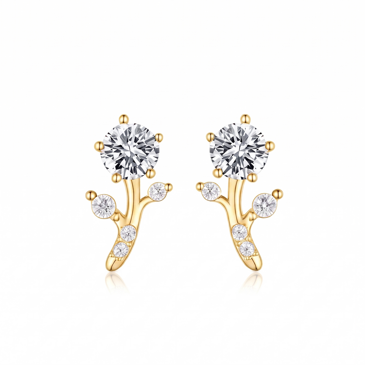 The Bud earrings, gold