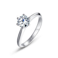 Classic Moissanite Solitaire Ring