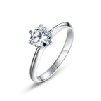 Classic Moissanite Solitaire Ring