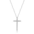 Cross Moissanite Necklace