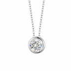 Luna Moissanite Necklace view 2