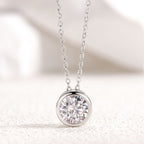 Luna Moissanite Necklace view 3