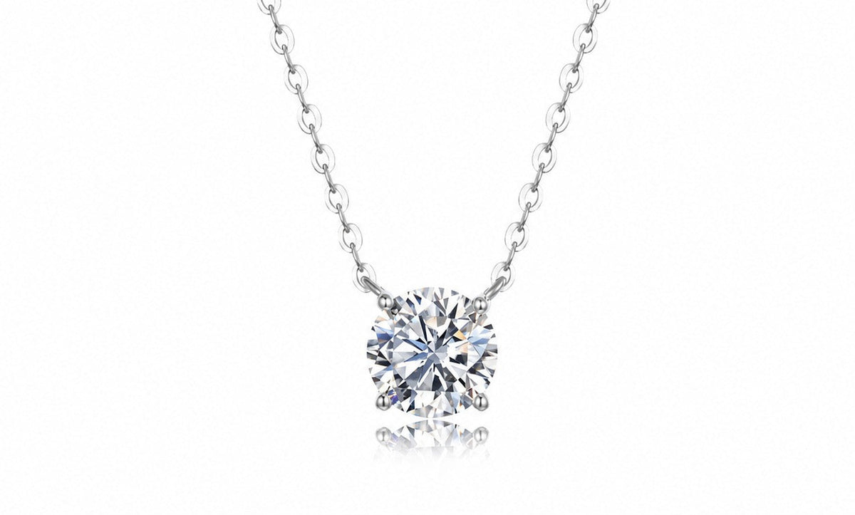 The Solitaire — Moissanite Necklace