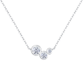 Stream Moissanite Pendant Necklace