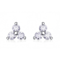 The Tri-Cluster — Moissanite Stud Earrings